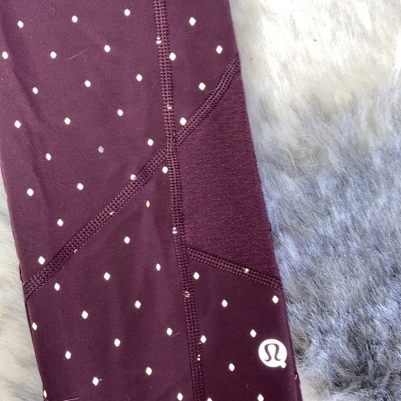 Lululemon Pace Rival Crop Night Fall Bordeaux Drama Gold 2 - Picture 7 of 8